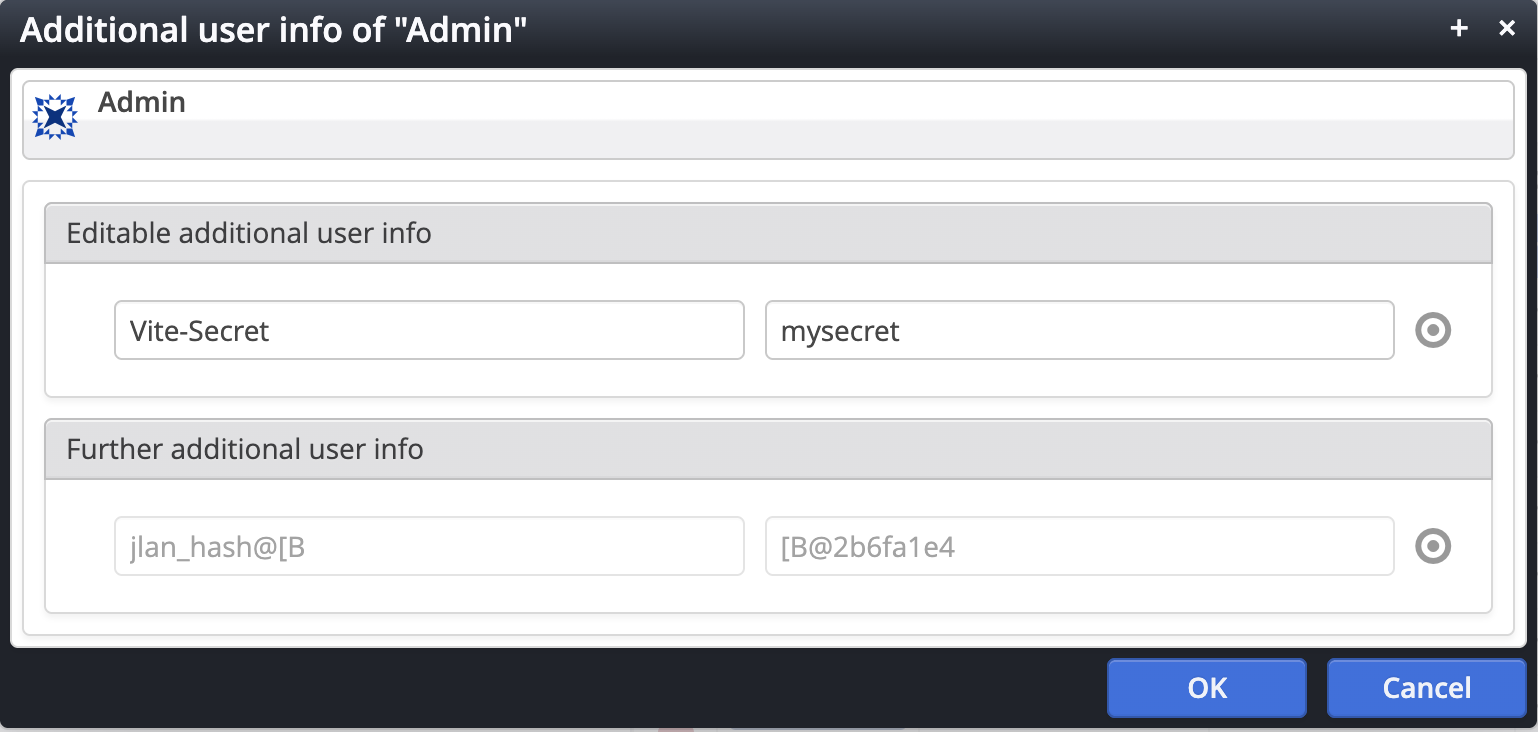 Vite-Secret additional info